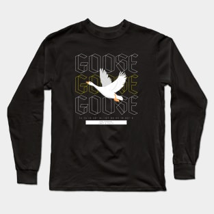 GOOSE Streetwear Style Long Sleeve T-Shirt